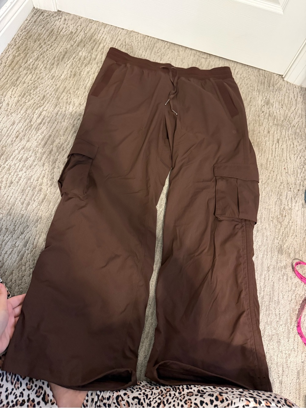 lululemon athletica Brown Cargo Track Pants